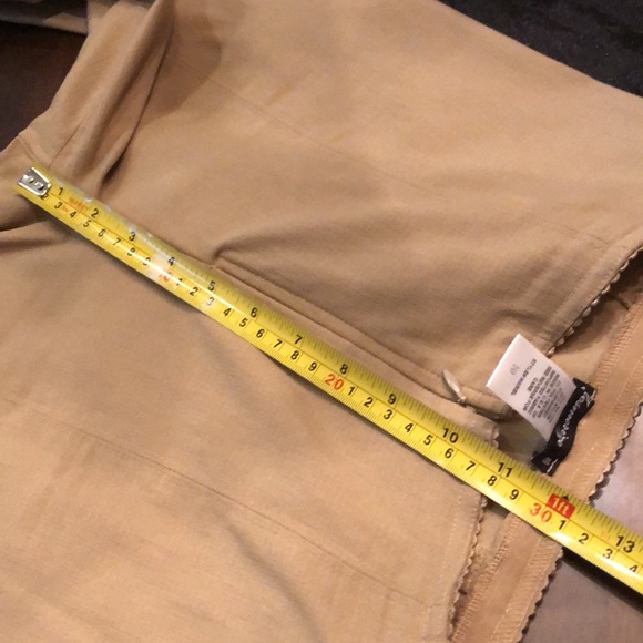 Mesmerize high waist zip front stretch spit hem vertical stitch detail pants - Picture 7 of 8